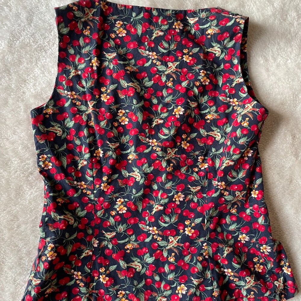 Antonelle vintage French cherry vest - Picture 3 of 4